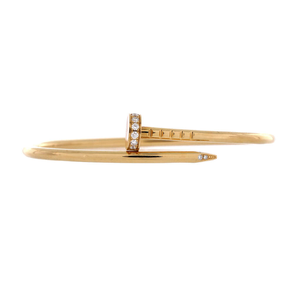 Cartier Small Juste un Clou Bracelet 18K Yellow Gold with Diamonds
